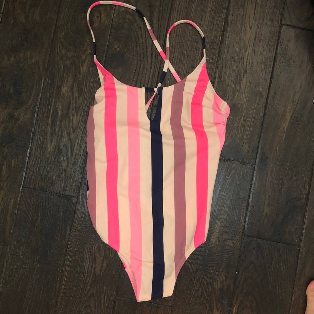 Striped one piece